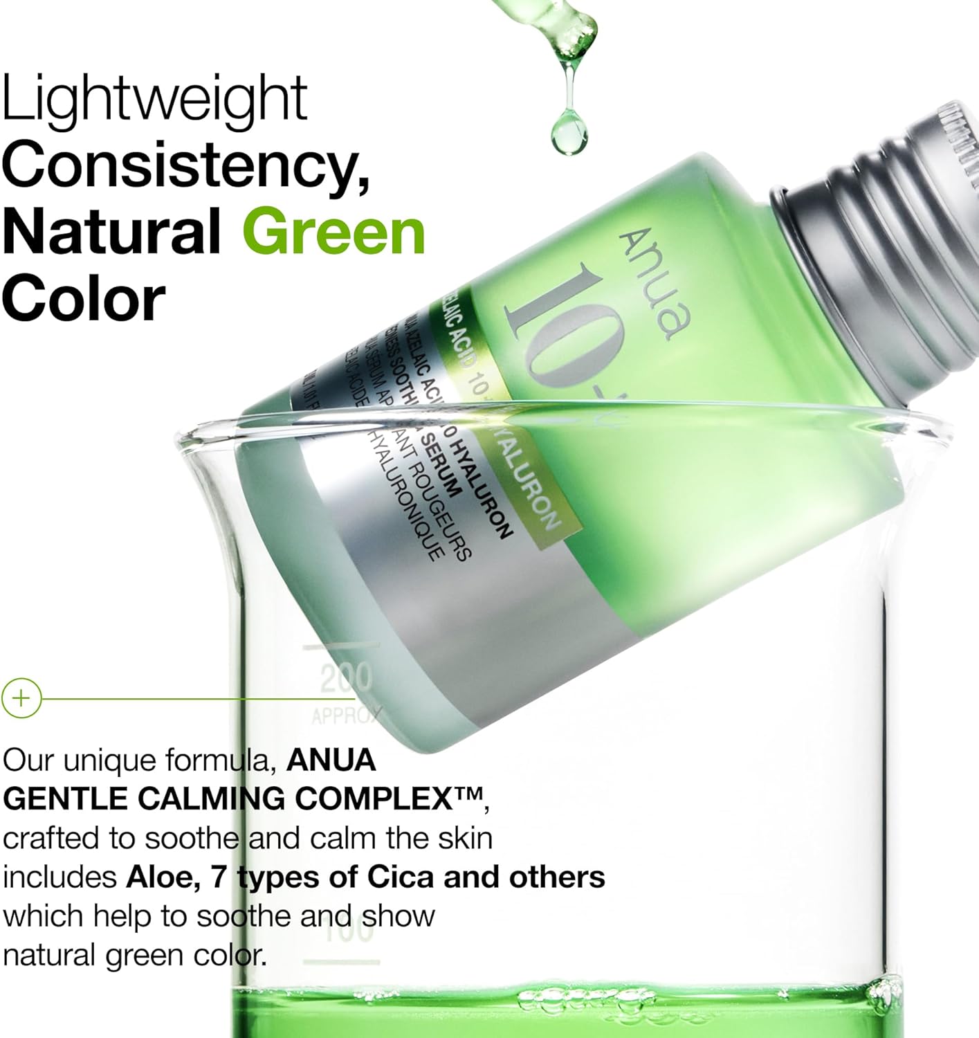 Anua Azelaic Acid 10 Hyaluron Redness Soothing Serum, Facial Serum for Sensitive skin, Hyaluronic Acid, Niacinamide, Spot Care, Natural Color, Vegan, Korean Skincare (30ml/ 1.01 fl oz.) : Amazon.co.uk: Beauty