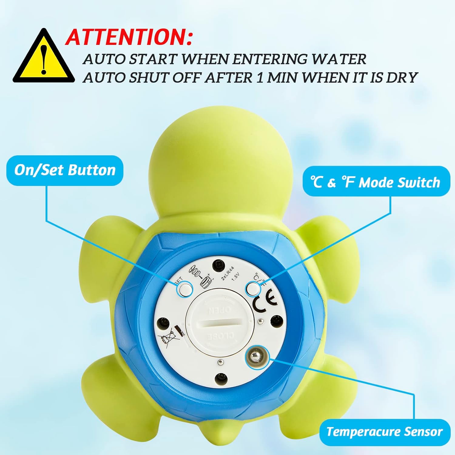 Cushore Baby Bath Thermometer (Upgraded Version) with Automatic Water Induction Switch, Baby Bath Float and Play Toy for Infant, Smart Accurate Bathroom Safety Temperature Thermometer ?/? : Baby
