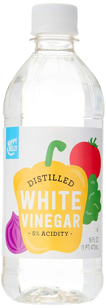 Amazon Brand - Happy Belly White Distilled Vinegar, Kosher, 1 pound (Pack of 1) (Packaging May Vary)