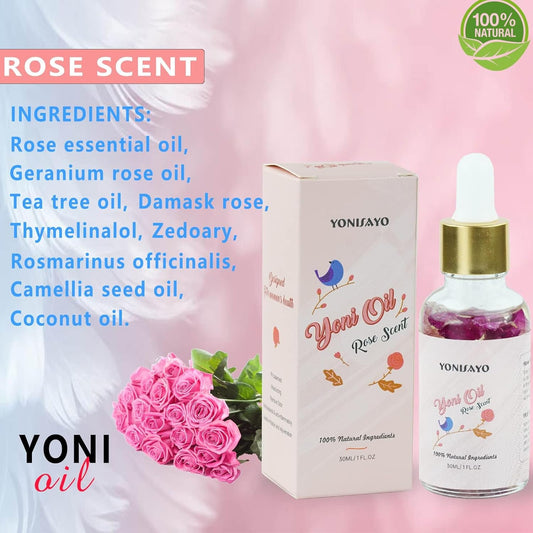 Yoni Wash & Yoni Oil & Yoni Soap for Women Set, 5.29oz Yoni Soap Bar, 2 * 30ml Feminine Oil, 6.7 fl.oz Feminine Wash, Moisturizing Remove Odor, pH Balance and Vaginial Deodorants, Rose