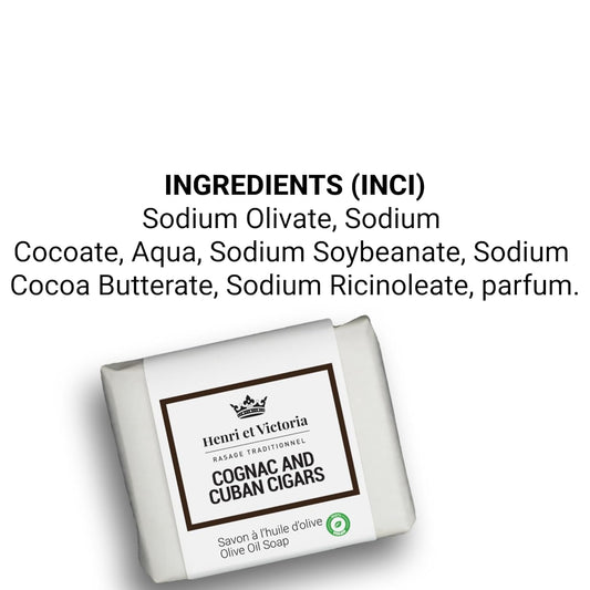 Cognac And Cuban Cigars Olive Oil Soap For Men – Long-Lasting Scent With Nourishing Cocoa Butter & Moisturizing Castor Oil – Handmade, Men’S Natural Soap