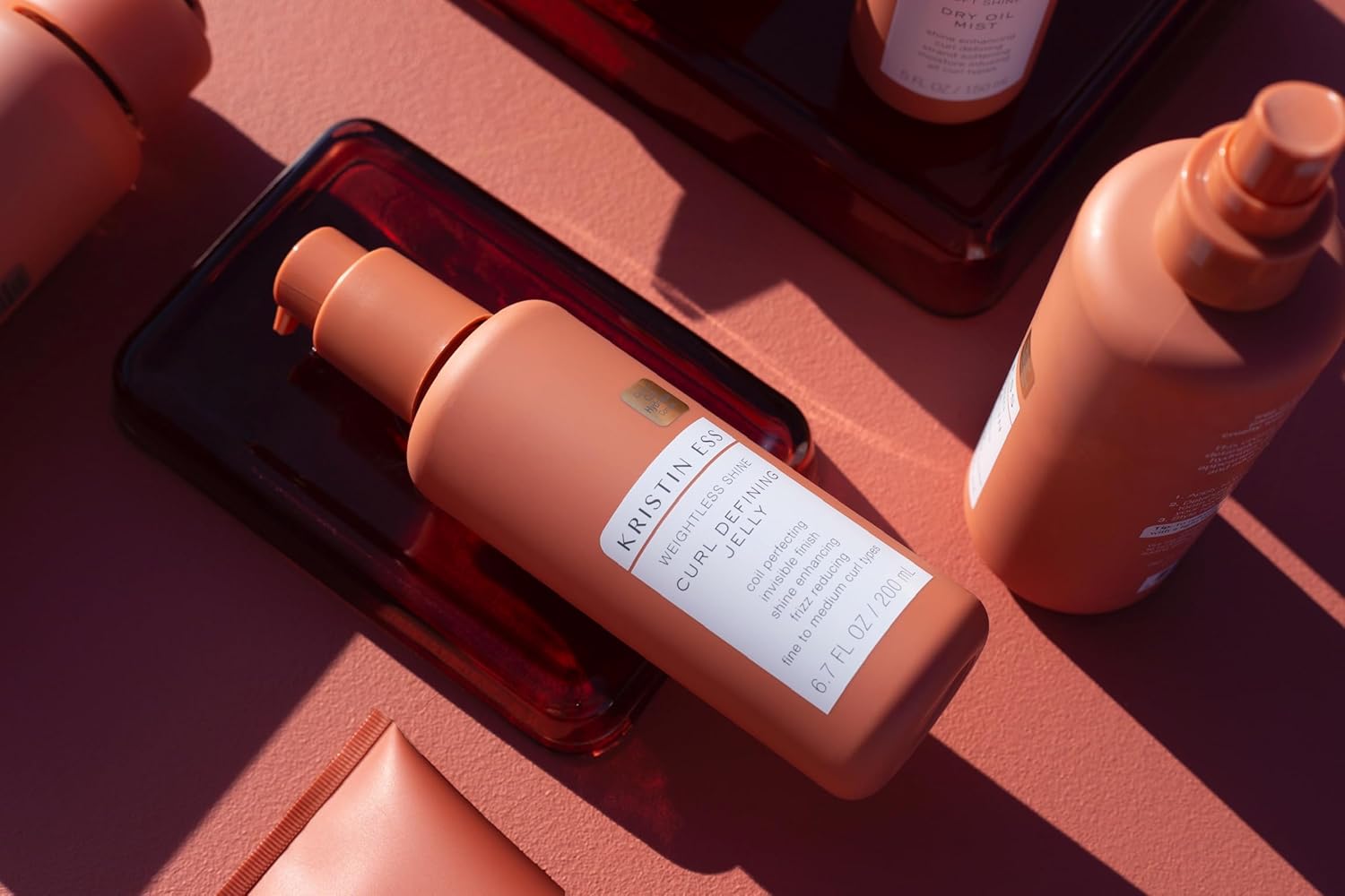 Kristin Ess Weightless Shine Curl Defining Jelly with Glycolic Acid - For Curly Hair, Frizz Control, Humidity Shielding, Vegan, Color + Keratin Safe : Beauty & Personal Care