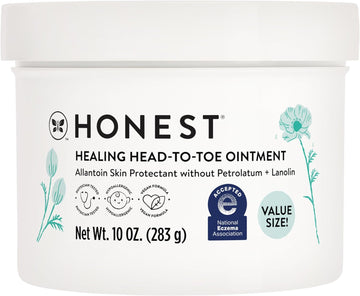 The Honest Company Head To Toe Multi-Purpose Healing Ointment | Gentle For Baby | Hypoallergenic, Vegan, Allantoin-Powered | Value Size, 10 Oz