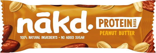 Nakd Peanut Butter Protein Bar - Vegan - Gluten Free - Healthy Snack, 45G (Pack Of 16 Bars)