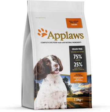 Applaws Complete and Grain Free Dry Dog Food for Adult Medium and Small Dogs, Chicken, 7.5 kg (Pack of 1)?9102282