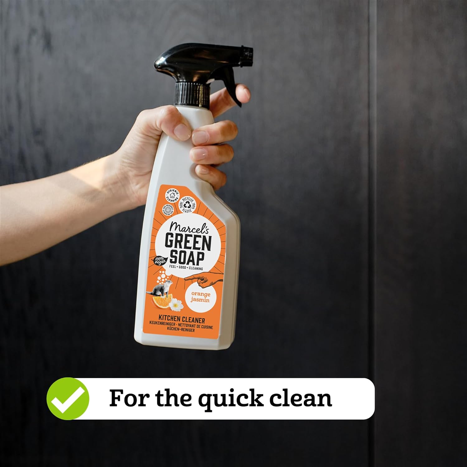 Marcel's Green Soap - Kitchen Cleaner Spray - Orange & Jasmine - Degreaser Spray - 97% biodegradable - 500ml : Amazon.co.uk: Grocery