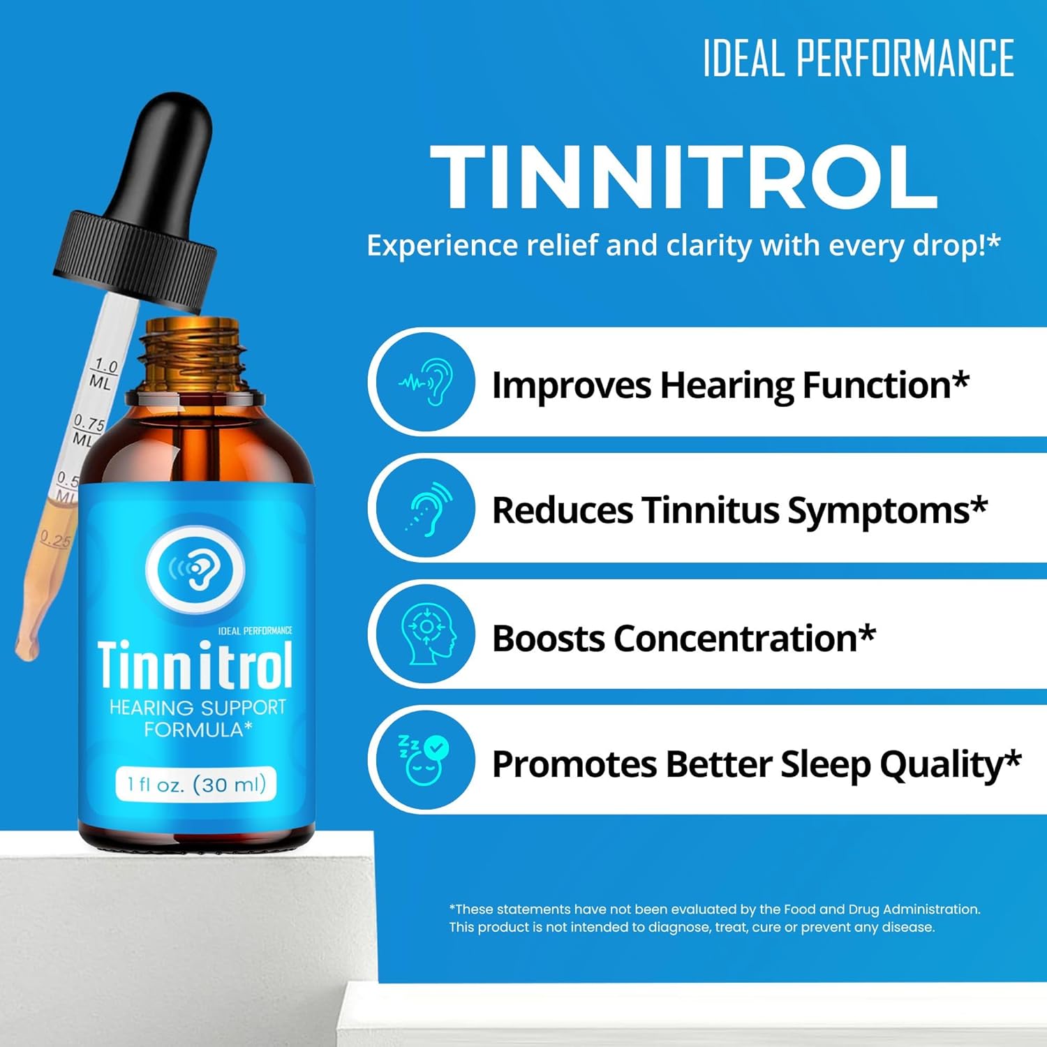 Tinnitrol Tinnitus Drops, Tinnitrol Tinnitus Relief For Ringing Ears, Advanced Ear Health Support Supplement Liquid Drops All Natural For Healthy Ringing Ear, Tinni Trol Reviews (3 Pack) : Health & Household