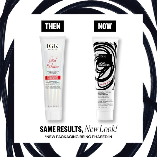 Igk Good Behavior Spirulina Protein Anti-Frizz Smoothing Blowout
