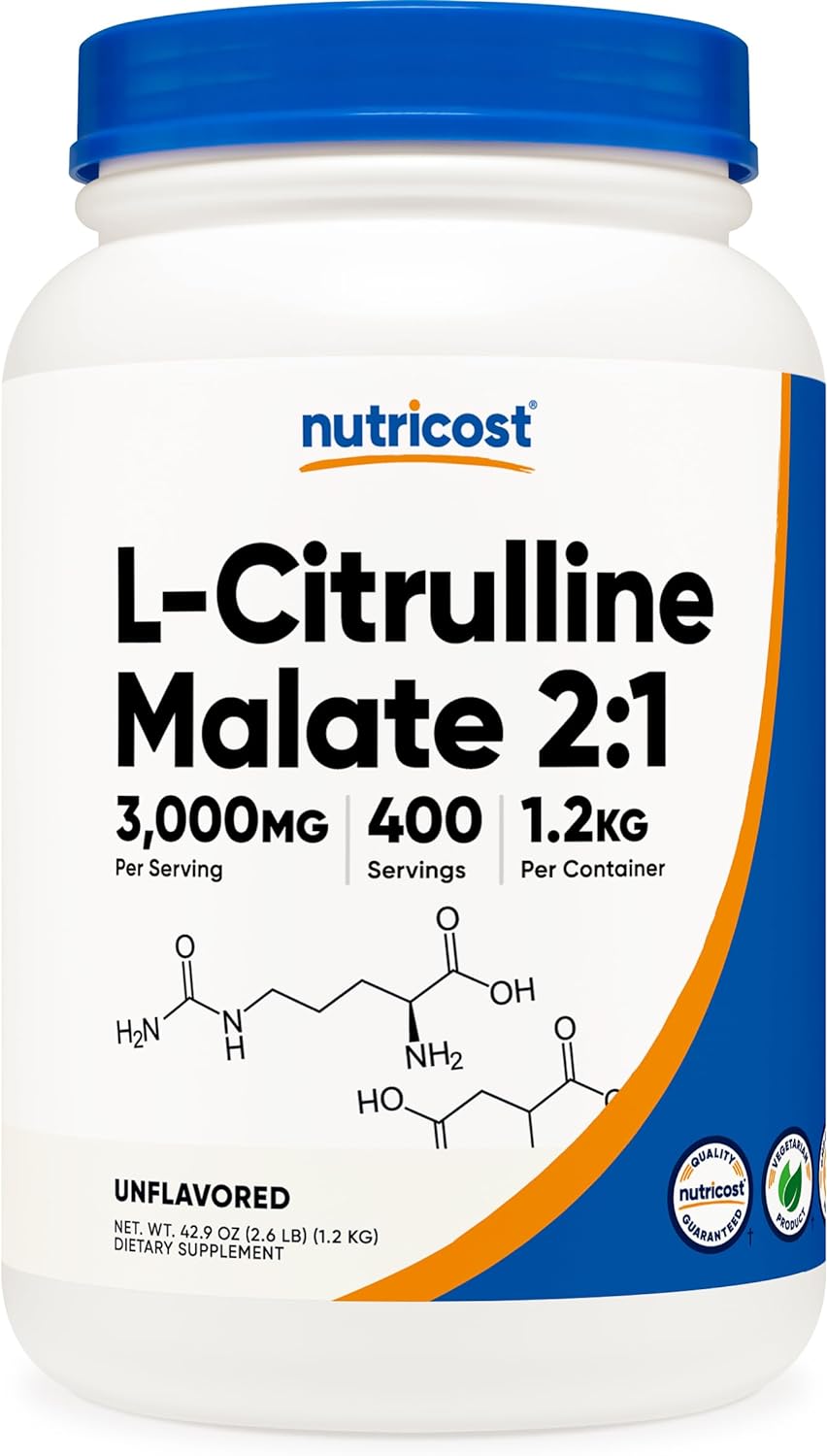 Nutricost L-Citrulline Malate Powder (2:1) 1.2Kg