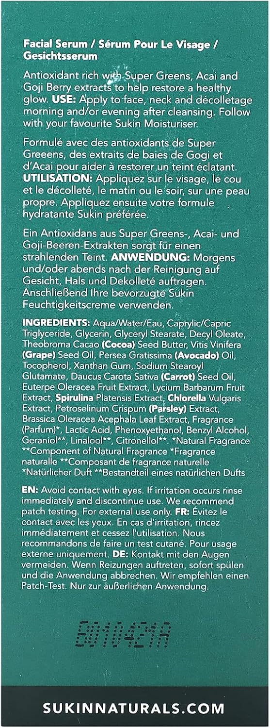 Super Greens Facial Recovery Serum : Amazon.co.uk: Beauty