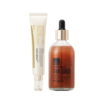 Sur.Medic+ Korean 24K Gold Skincare Duo_All-In-One 24K Gold Cream & 24K Gold Repair Ampoule