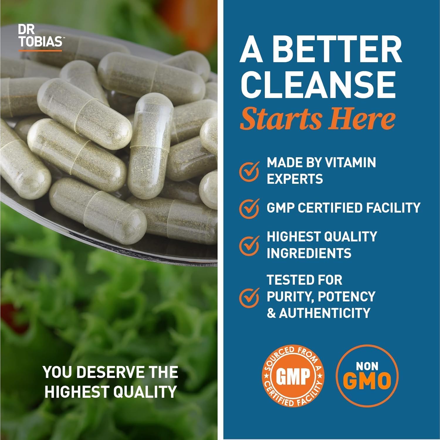 Dr. Tobias Colon 14 Day Cleanse, Advanced Gut Cleanse Detox For Women & Men With Cascara Sagrada, Psyllium Husk, Senna Leaf & Probiotics, Non-Gmo Colon Cleanse, 28 Capsules 1-2 Daily : Health & Household
