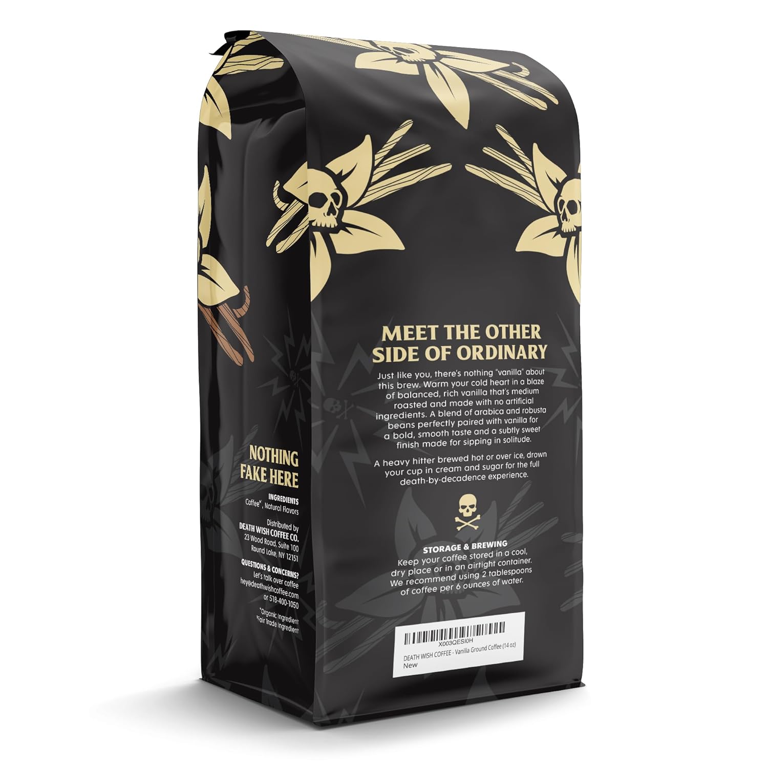 Death Wish Coffee - Vanilla Ground Coffee (14 Oz)