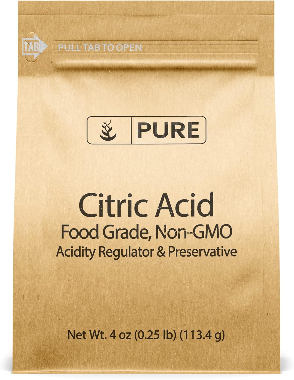 Pure Original Ingredients Citric Acid (4 Oz) Natural, Food Safe