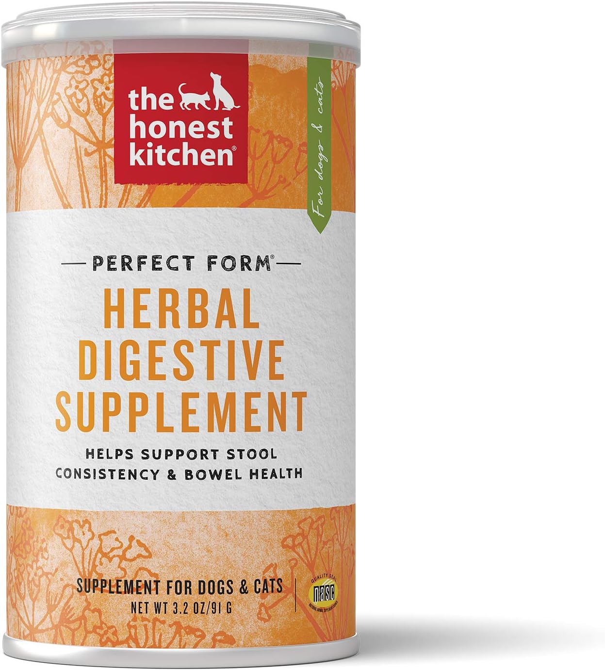 The Honest Kitchen Perfect Form: Herbal Digestive Supplement For Dogs & Cats, 3.2 Oz