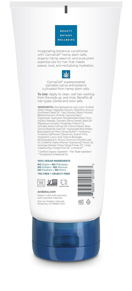 Andalou Naturals CannaCell Botanical Conditioner, Flower Power, 8.5 Ounces