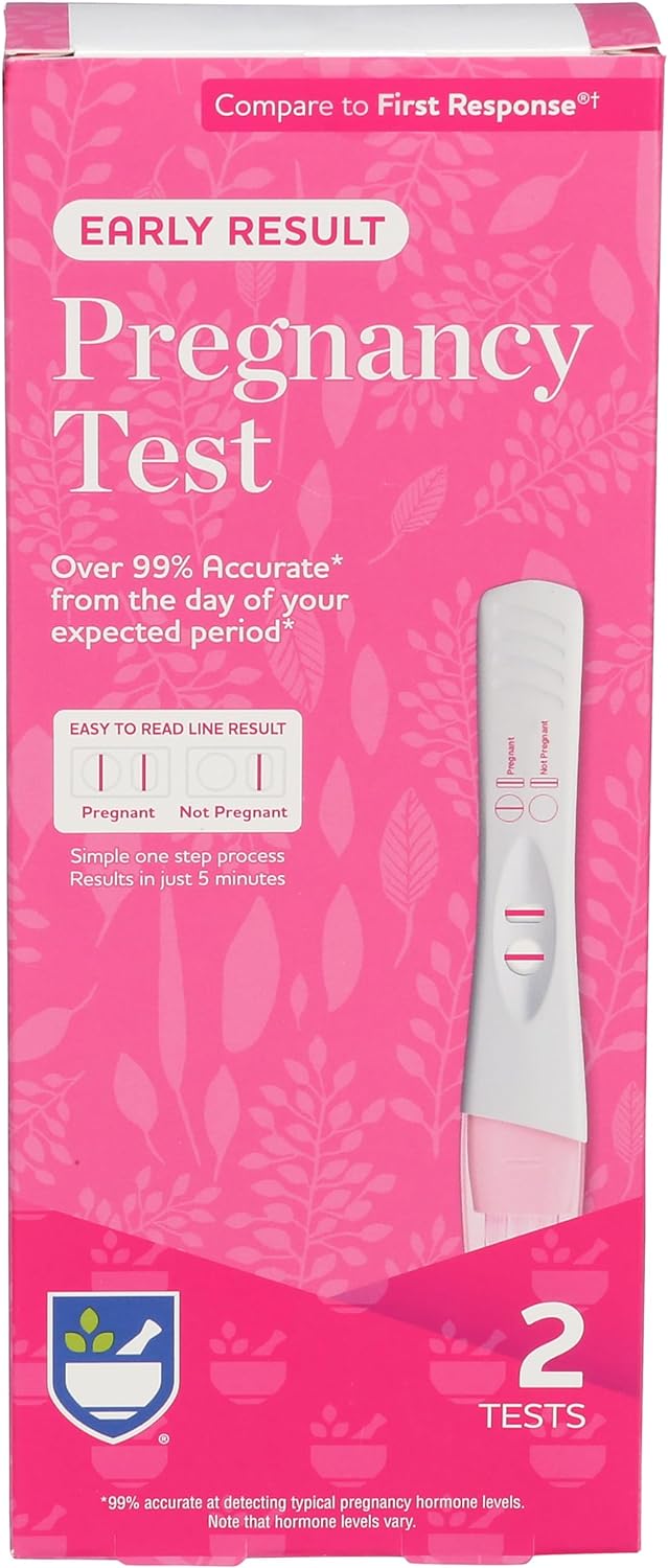 Rite Aid Early Result Pregnancy Test, 2 Count - High Sensitivity Results for Early Detection- Home Tests