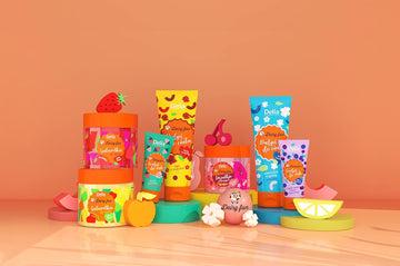 Delia Cosmetics - Dairy Fun - Strawberry Jelly For Body Wash - Cleans And Refreshes - Scented And Smooth Skin - Intense Sweet Strawberry Fragrance - Natural Extracts - 350 G
