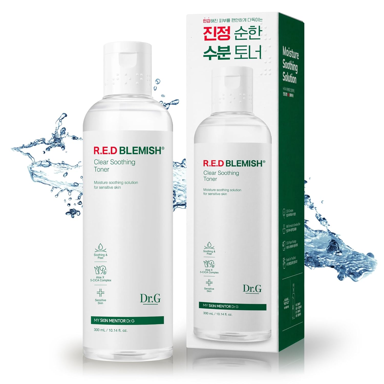 Dr.G Red Blemish Clear Soothing Toner 10.14Oz Korea Beauty