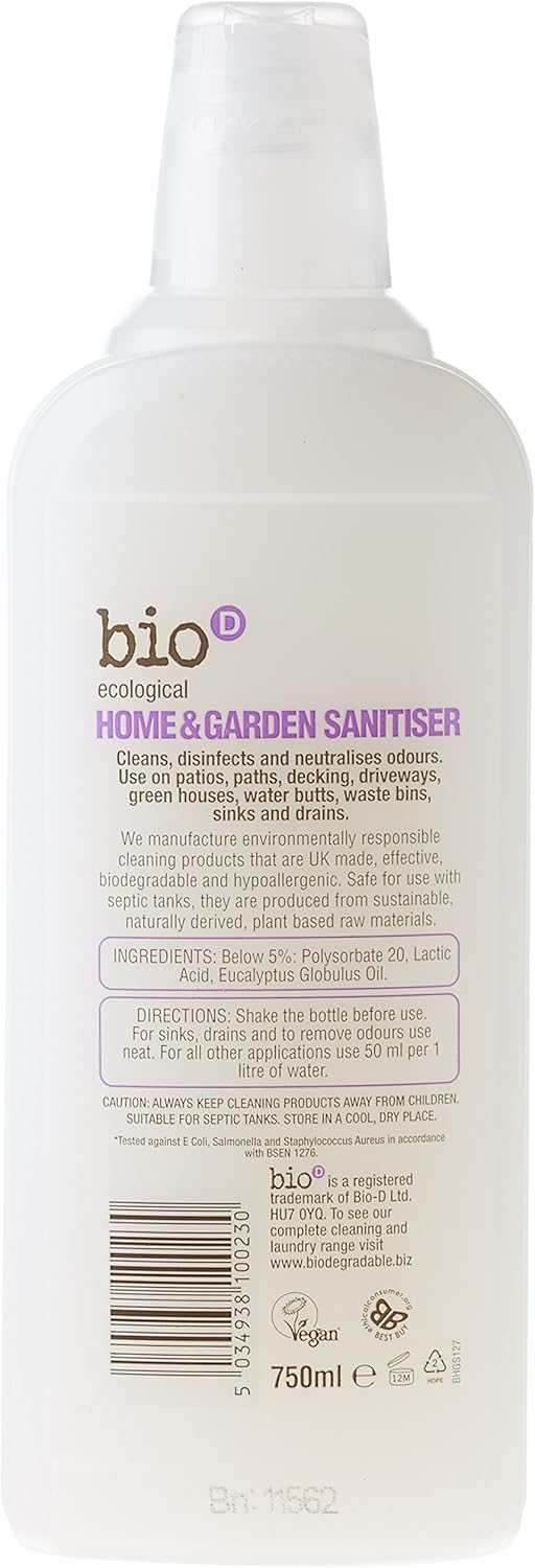Bio-D Home and Garden Sanitizer 750 ml (Pack of 12)