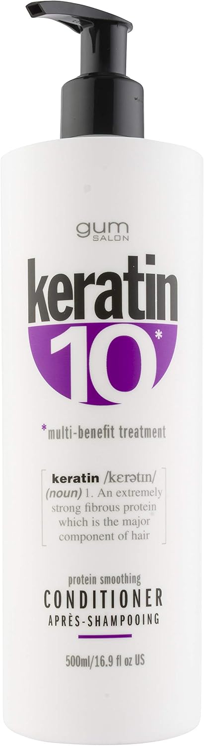 Keratin 10 Duo Pack Shampoo 500Ml & Conditioner 500Ml Great Value, Salon Quality, Keratin-Rich Formulas, 10 Great Benefits
