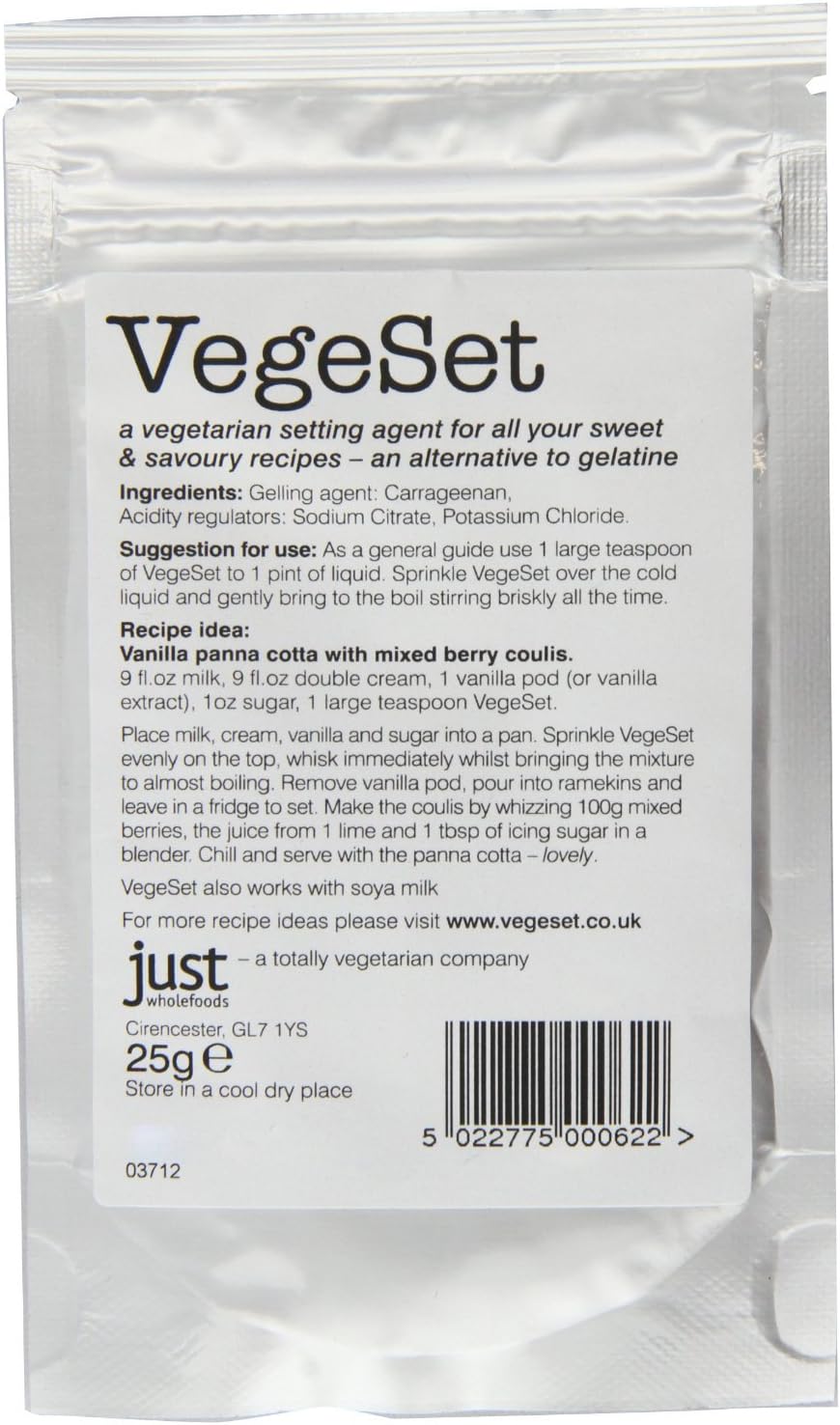 Just Wholefoods Vegeset 25G - Clf-Jsw-Veges10 By Just Wholefoods