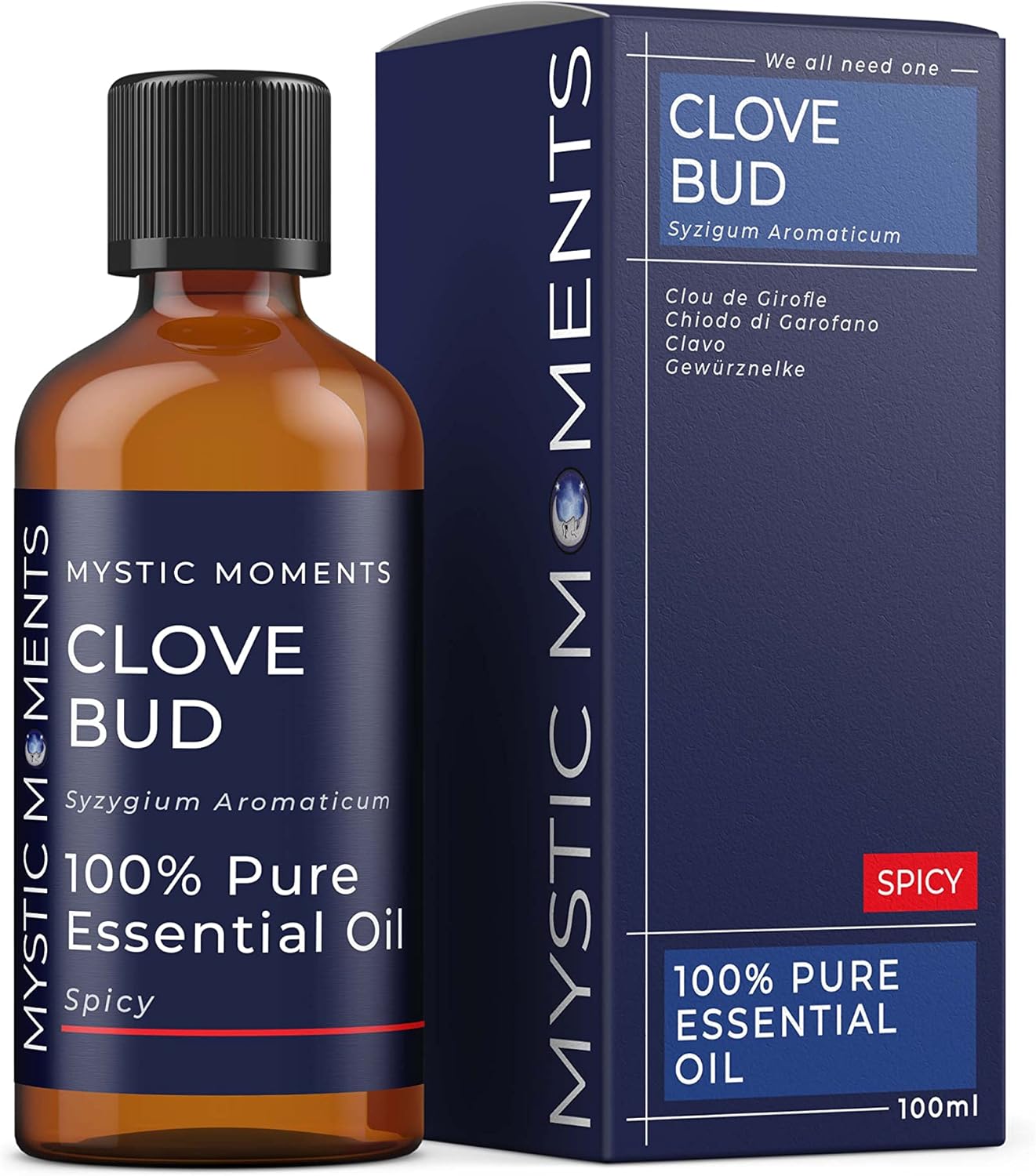 Mystic Moments | Clove Bud Essential Oil 500G - Pure & Natural Oil For Diffusers, Aromatherapy & Massage Blends Vegan Gmo Free