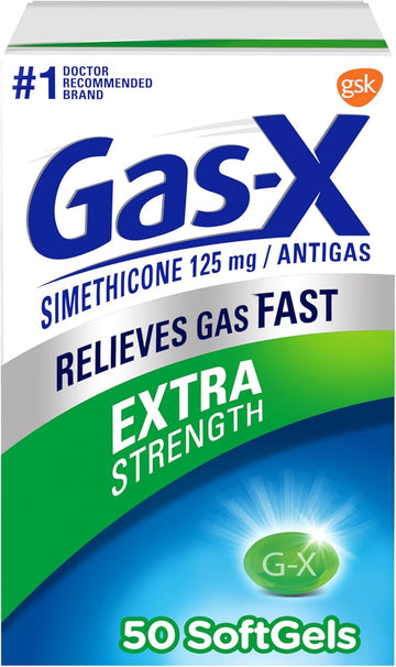 Gas-X Extra Strength Gas Relief Softgels With Simethicone 125 Mg - 50 Count