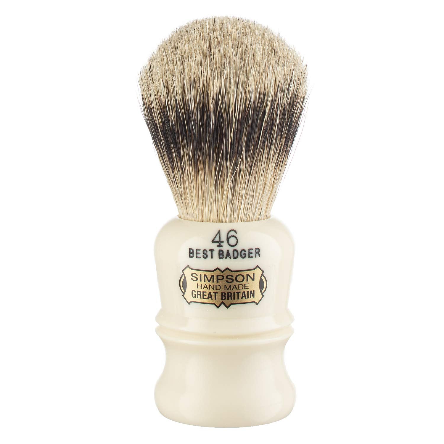 Simpson Berkeley 46 Pure Badger Shaving Brush - Handmade British Shaving Brush For Men - Premium Quality By Simpson Shaving Brushes (Berkeley 46 Pure Badger)