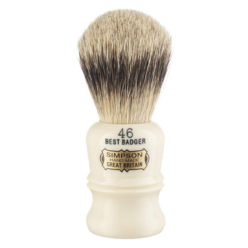 Simpson Berkeley 46 Pure Badger Shaving Brush - Handmade British Shaving Brush For Men - Premium Quality By Simpson Shaving Brushes (Berkeley 46 Pure Badger)