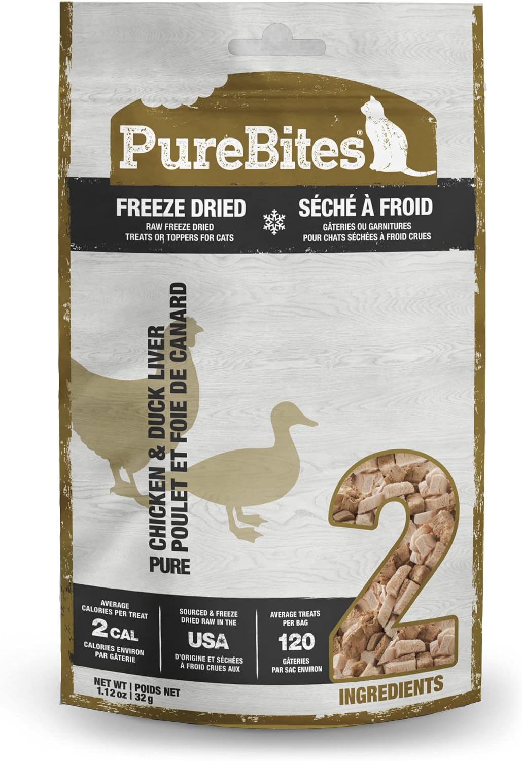 Purebites® Chicken Breast & Freeze-Dried Cat Treats, 1.12Oz / 32 G | Value Size (789079)