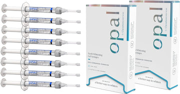 Opal by Opalescence 20% Home Teeth Whitening Gel - Refill Syringes - (2 Packs / 8 Syringes) - Carbamide Peroxide Deluxe Tooth Whitening Kit - Made by Ultradent Products - 5772-2