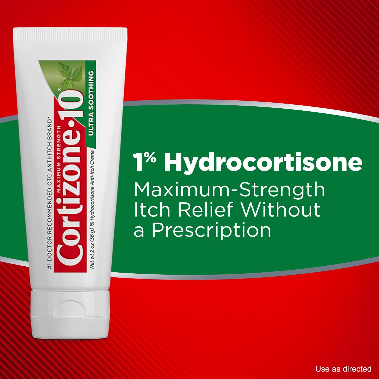 Cortizone 10 Maximum Strength Ultra Soothing Anti-Itch Cream, 1% Hydrocortisone Creme, 2 oz. : Health & Household