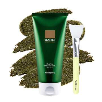 Wellderma Tea Tree Herb Tox Peeling Mask 5.07Oz./Pore Tightening, Purifying And Exfoliating.Nourshing, Hydrating,Sebum Contril,Radint& Dead Skin Removal,Soothing & All Skin Types/Korea Mask