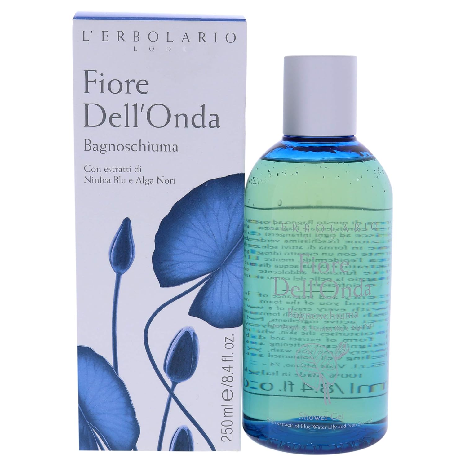 L'Erbolario Shower Gel - Moisturizing Body Wash With Coastal Botanicals - Revitalizing Citrus Body Soap For All Skin Types - Fior Di Salina - 8.4 Oz
