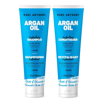 Marc Anthony Argan Oil Shampoo & Conditioner Set With Keratin - Moisturizing & Hydrating For Dry, Dull Hair - Repairs, Strengthens & Revives Shine With Nourishing Argan Oil Of Morrocco - Sulfate Free