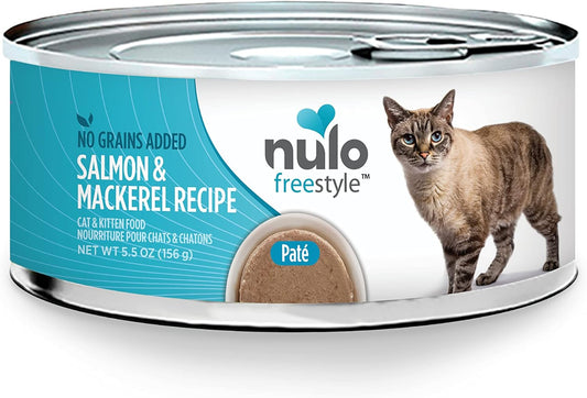 Nulo Freestyle Cat & Kitten Wet Pate Canned Cat Food, Premium All Natural Grain-Free, 5.5 Ounce (Pack Of 24)