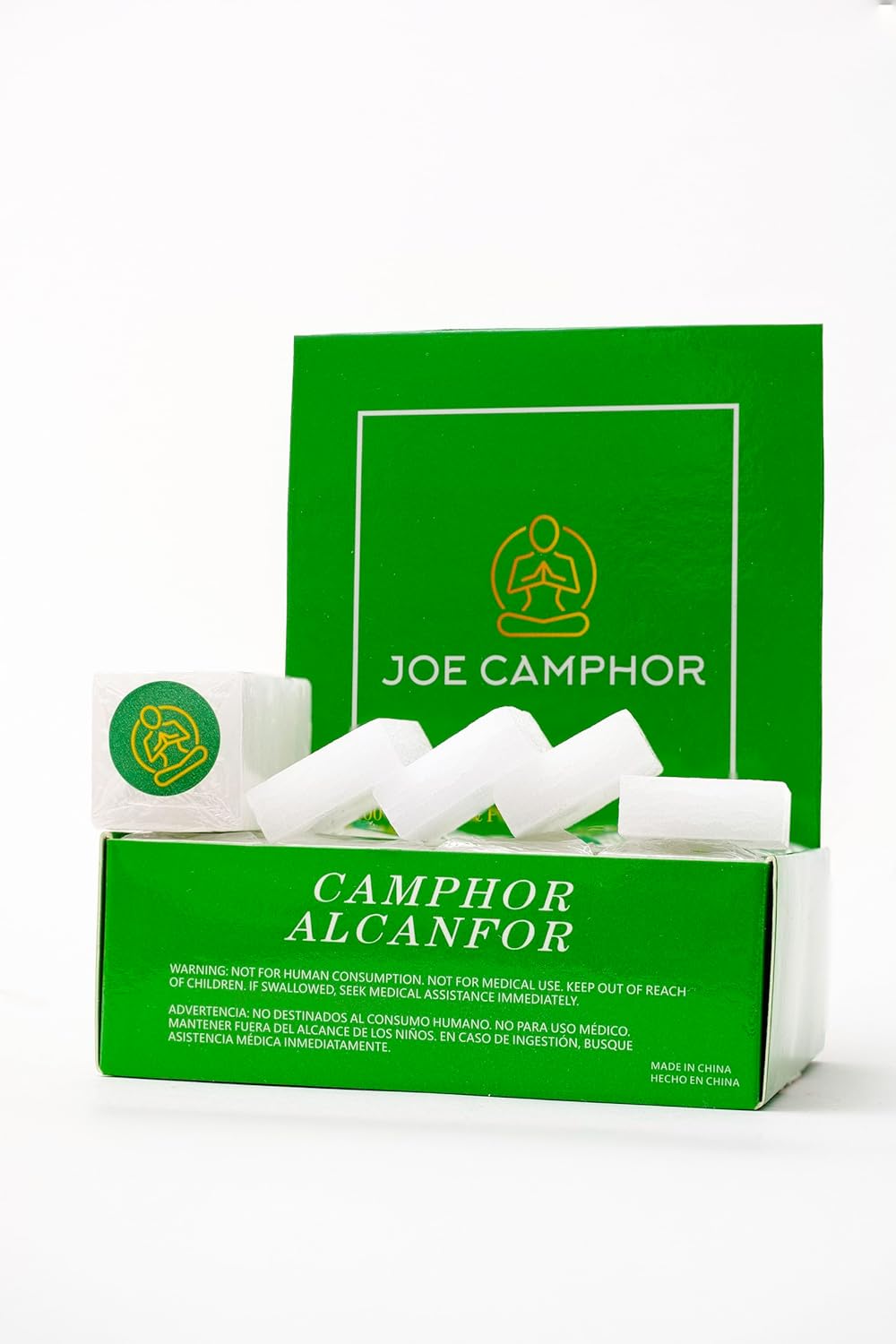 Tablets | 100% Pure & Natural Camphor Blocks (1/2 lb, 8 Ounces, 227grams, 32 Tablets) for Aromatherapy, Odor Eliminator, Puja, Kapoor, Alcanfor…