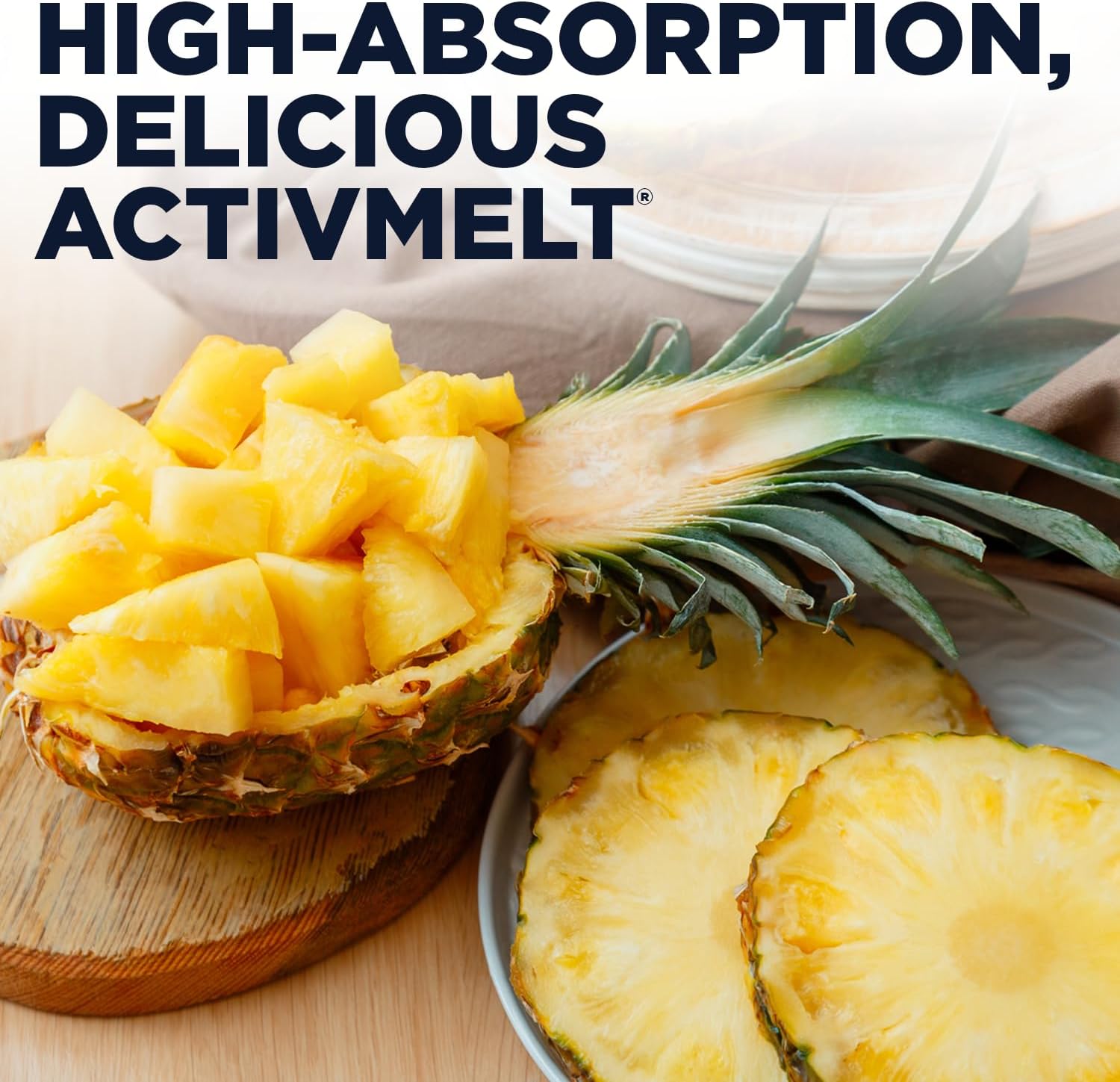 Kal L Theanine 25 Mg Activmelt - Relaxation, Stress, Mood And Focus Supplement - Delicious Natural Pineapple Flavor With Stevia - Vegetarian - 120 Servings, 120 Instant Dissolve Micro Tablets : Health & Household
