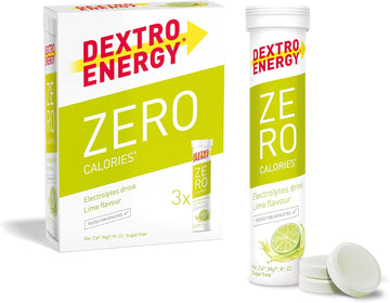 Dextro Energy Zero Calories Pink Grapefruit I Electrolytes Sports Drink I Effervescent Tablets | Rapid Recovery And Hydration Electrolyte Drink I With Caffeine I 3 Tubes, 60 Tablets