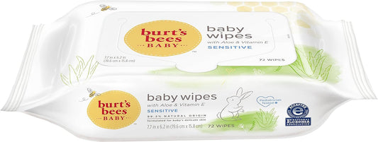 Burt's Bees Baby Chlorine-Free Wipes, 72 Count (Pack of 1) - Packaging May Vary