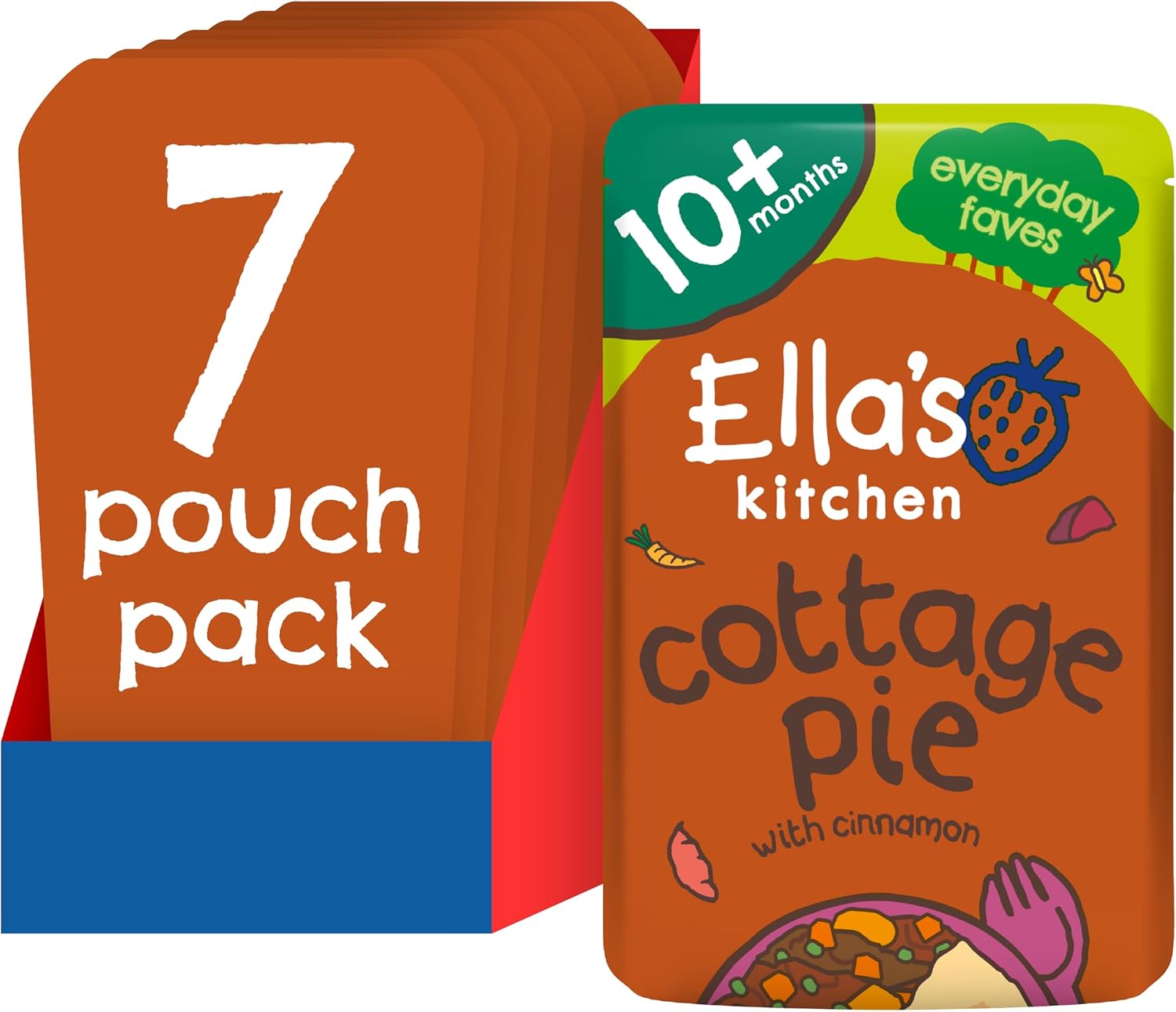 Ella'S Kitchen Stage 3 From 10 Months Organic Cottage Pie 190 G (Pack Of 7)