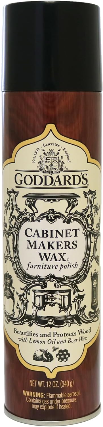 Goddard's Cabinet Makers Fine Aerosol Wax Spray Can - for Wood Furniture - 12 oz