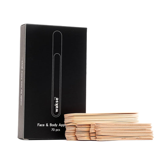 Wakse Face & Body Applicator Set 70Pcs Wooden