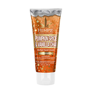 Hempz Limited Edition Pumpkin Spice & Vanilla Chai Herbal Hand Cream 3 Oz