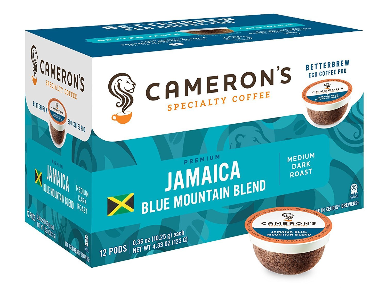 Cameron'S Coffee Single Serve Pods, Jamaican Blend, 12 Count (Pack Of 6)