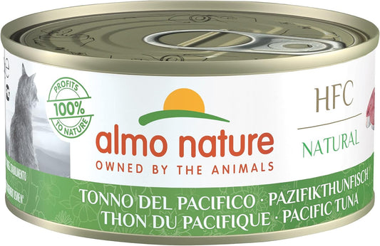 24 x Almo Nature Hfc Natural Wet Cat Tin - Pacific Tuna 150g :Pet Supplies