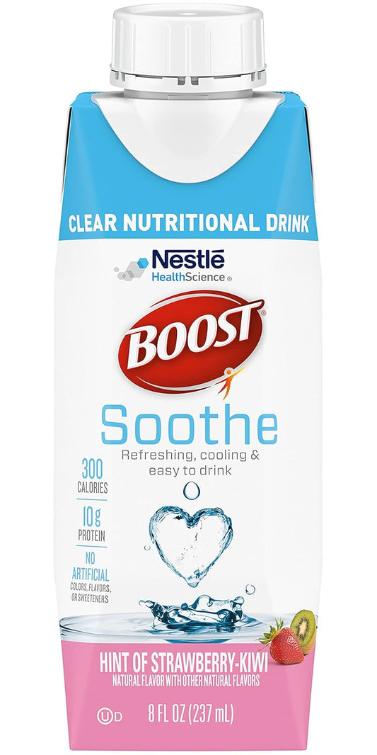 Boost Soothe Clear Nutritional Drink (Strawberry Kiwi, 8 Fl Oz (Pack Of 12))