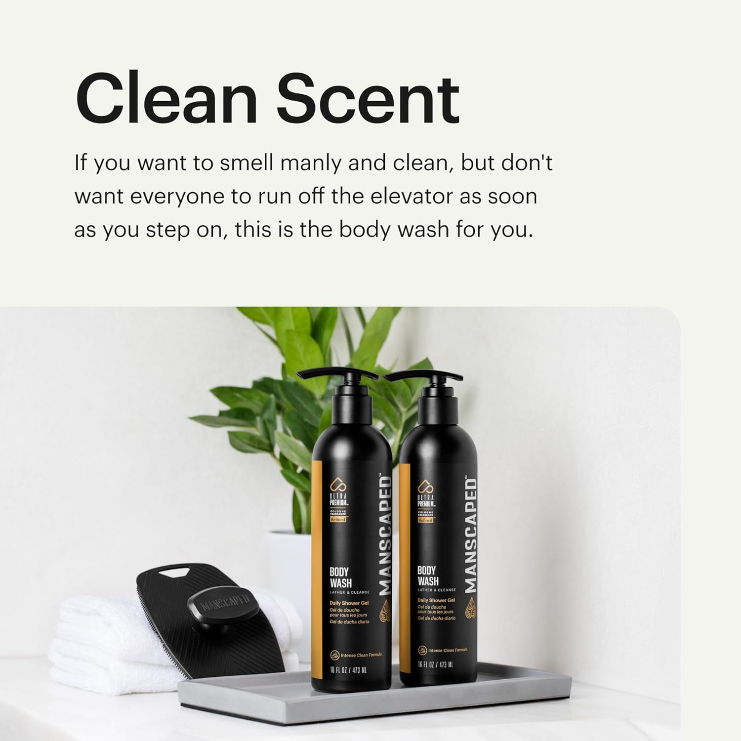 Manscaped® Men’S Ultrapremium Refined® Body Wash, Luxurious Clean Formula Infused With Aloe Vera And Sea Salt, Refreshing And Nourishing Daily Shower Gel For Hydrating Skin, (16 Oz) : Beauty & Personal Care