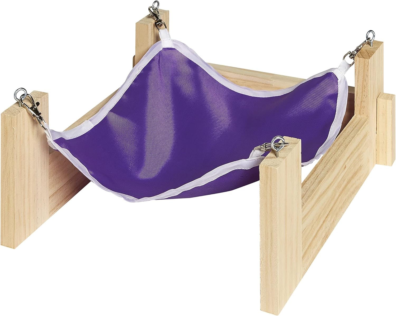 Kaytee Hammock with Stand 11" x 12.5" x 5.25",Purple : Pet Supplies